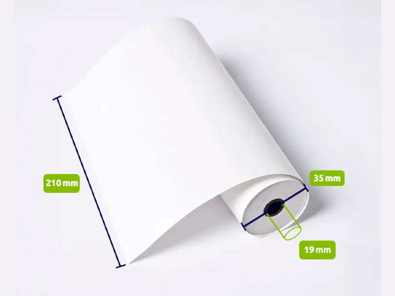 PAPEL CONTOMETRO TERMICO 210X35MM A4 