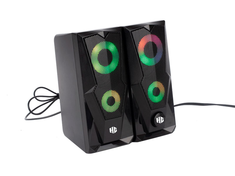 PARLANTE HALION GAMER HA-S229 USB 2.0 LED 7 COLERES