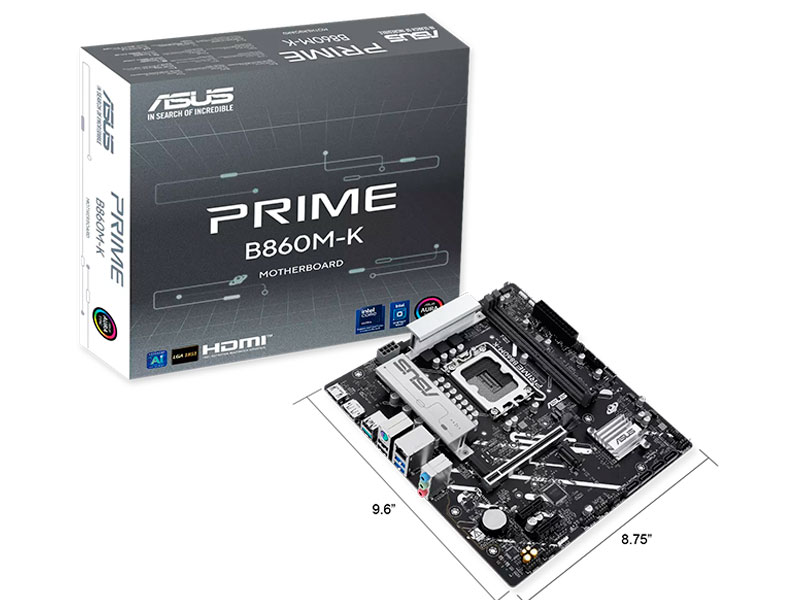 PLACA ASUS PRIME B860M-K LGA 1851 HDMI/ DP/ mATX
