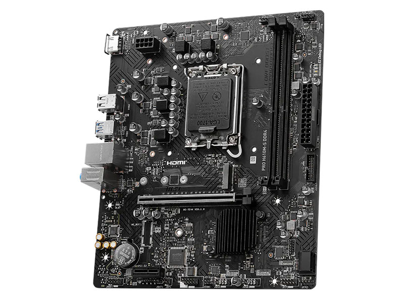 PLACA MSI PRO H610M-S LGA 1700 mATX DDR4