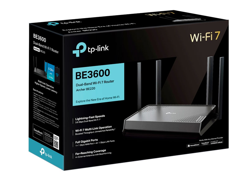 ROUTER TP-LINK ARCHER BE220 WI-FI 7