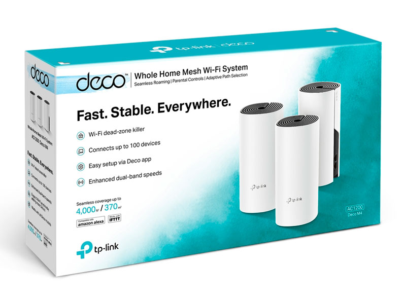 ROUTER TP-LINK DECO M4-3 MESH WIFI AC1200 3PACK