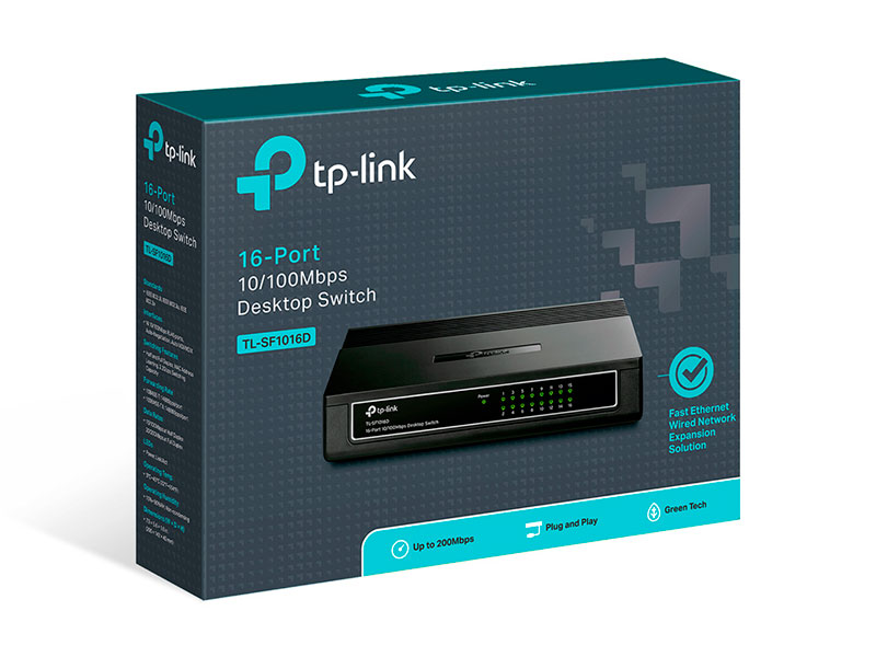 SWITCH TP-LINK 16PORT 10/100 TL-SF1016D