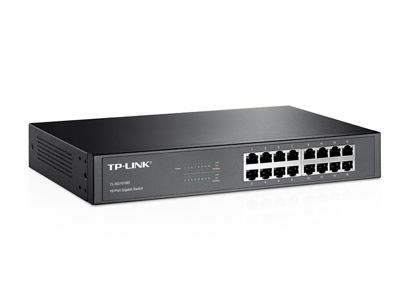 SWITCH TP-LINK 16PORT 10/100/1000 GIBABIT TL-SG1016
