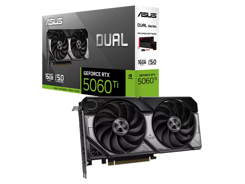 TARJETA DE VIDEO ASUS DUAL RTX5060TI 16GB GDDR7 PCIe Gen 5.0