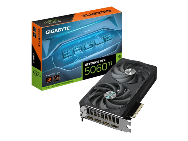 TARJETA DE VIDEO GIGABYTE GeForce RTX5060TI 8GB EAGLE OC GDDR7 PCIe Gen 5.0