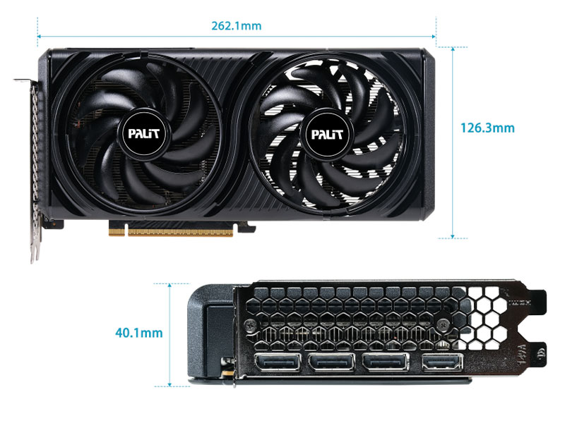 TARJETA DE VIDEO PALIT INFINITY 2 RTX5060 8GB OC GDDR7 128BIT 3-DP HDMI