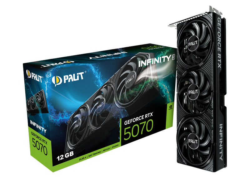 TARJETA DE VIDEO PALIT INFINITY 3 RTX5070 12GB GDDR7 NE75070019K9-GB2050S