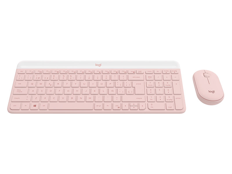TECLADO Y MOUSE LOGITECH SLIM MK470 WIRELESS / PINK