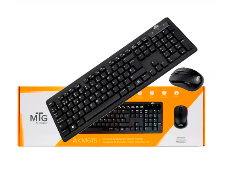 TECLADO Y MOUSE TARGUS AKM615 WIRELESS 2.4GHZ 