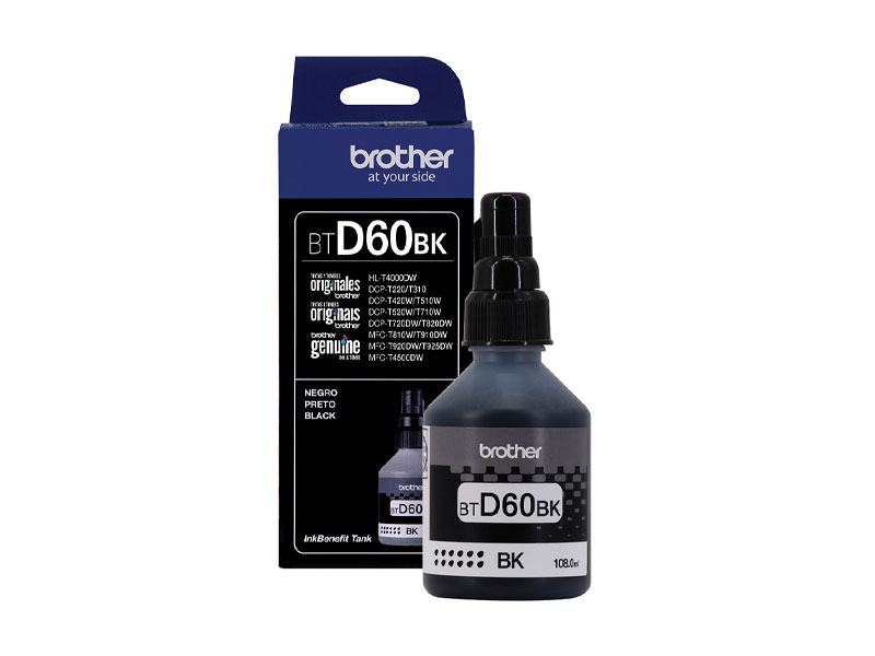 TINTA BROTHER BTD60BK P/T310/T510/T710 BLACK