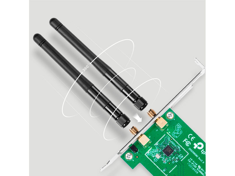 ADAPTADOR TP-LINK PCI EXPRESS INALÁMBRICO TL-WN881ND N A 300MBPS 