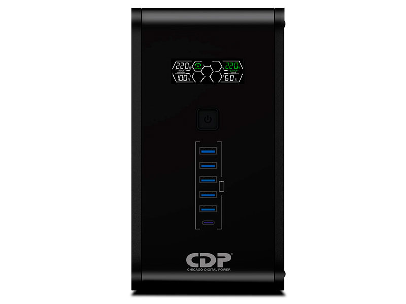 UPS CDP R-SMART 1210I 1200VA/ 720WTT 10 SALIDAS 5PORT USB-A