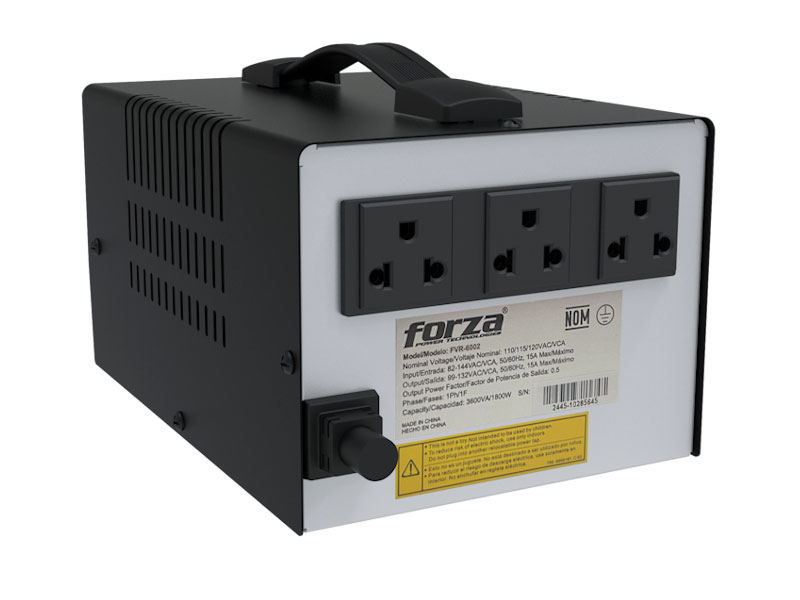 ESTABILIZADOR FORZA FVR-6002 6000VA/3000W 220V NEMA 50/65HZ